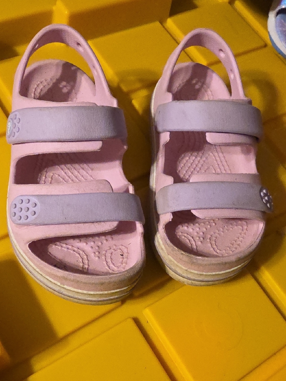 CROCS Kids Pink Adjustable Strap Sandals